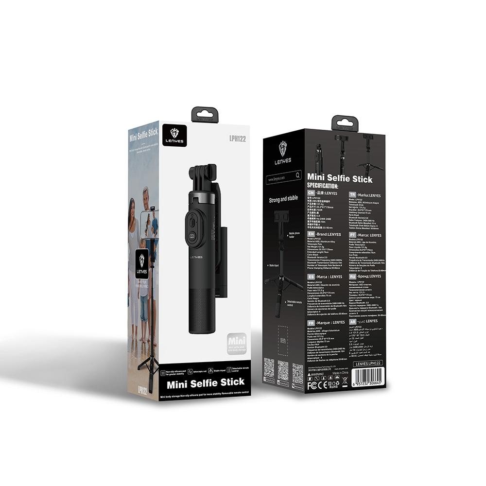 Lenyes LPH122 Bluetooth Kumandalı Mini Tripod ve Selfie Çubuğu - 5