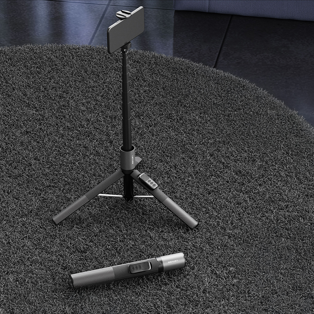 Lenyes LPH127 360 Dönebilen Bluetooth Kumandalı Tripod ve Selfie Çubuğu - 1