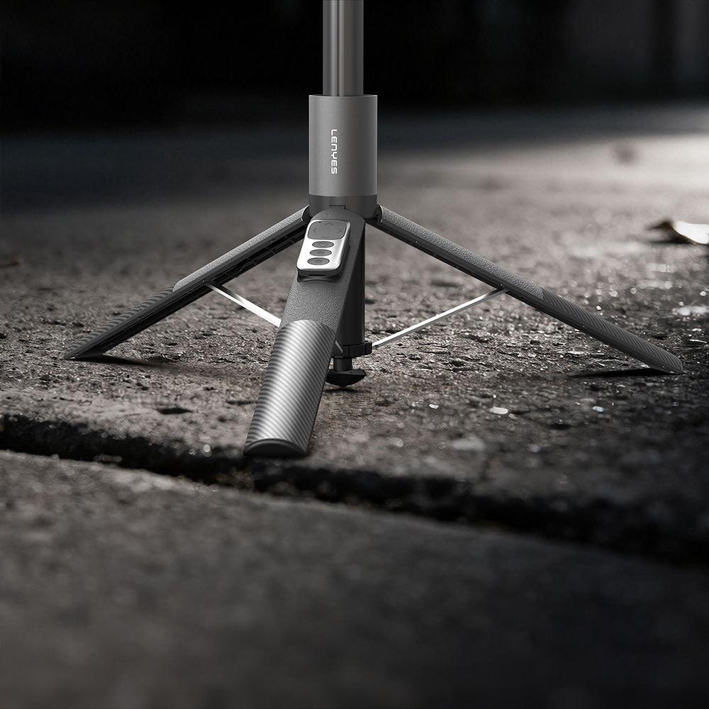 Lenyes LPH127 360 Dönebilen Bluetooth Kumandalı Tripod ve Selfie Çubuğu - 4