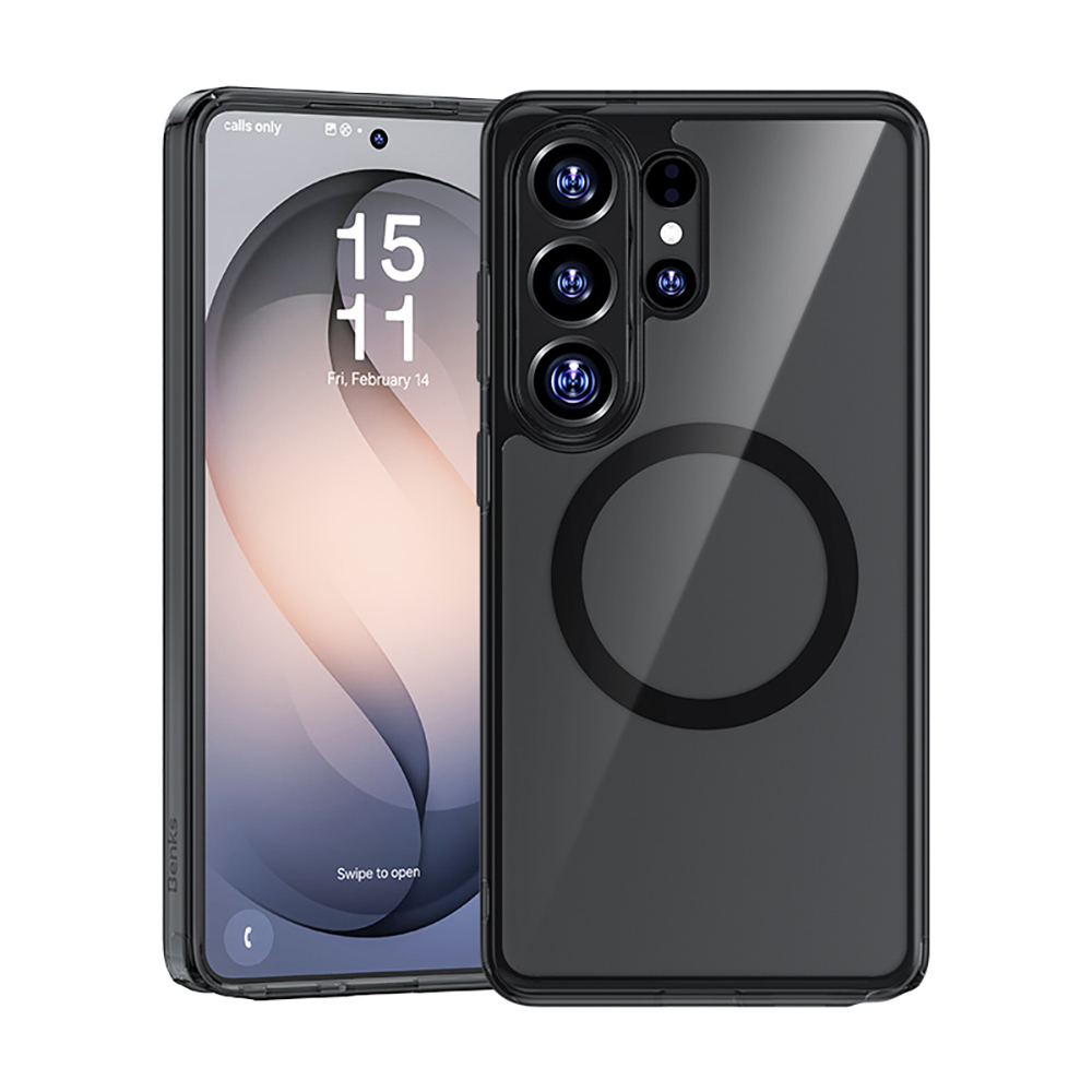 Samsung Galaxy S2 Uyumlu6 Ultra Kılıf M-safe Şarj Özellikli Benks ​​​​​​Crystal Serisi Şeffaf Kapak - 1