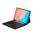 Samsung Galaxy Tab S9 FE Uyumlu Zore Border Keyboard Bluetooh Bağlantılı Standlı Klavyeli Tablet Kılıfı - 1