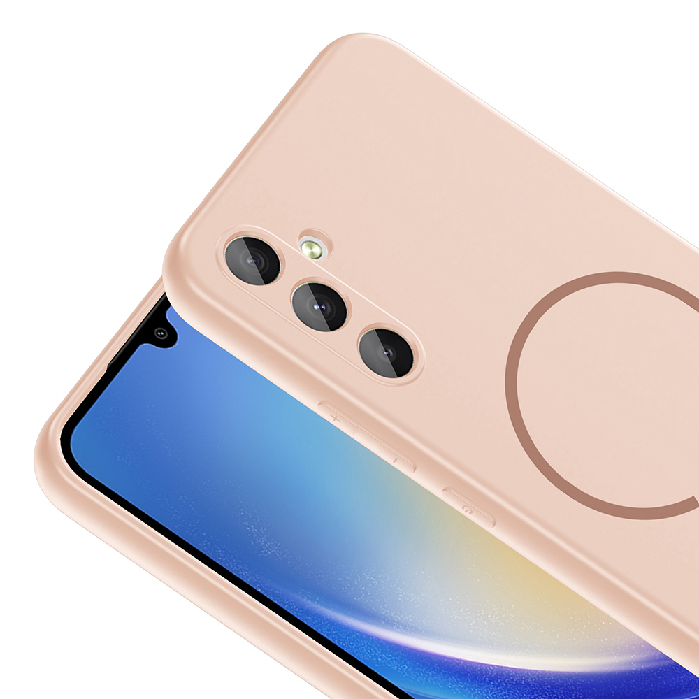Samsung Galaxy A34 Uyumlu Kılıf M-safe Şarj Özellikli Zore Meta Kapak - 11