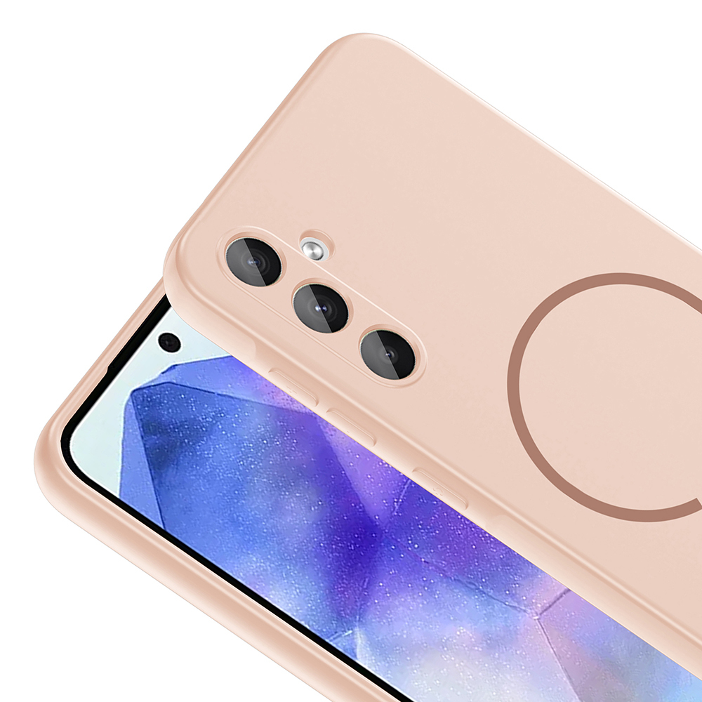 Samsung Galaxy A35 Uyumlu Kılıf M-safe Şarj Özellikli Zore Meta Kapak - 11