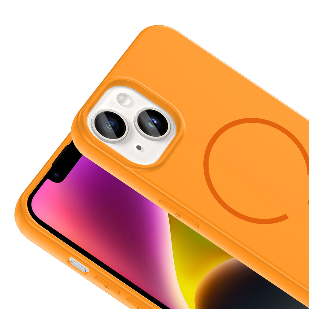 Apple iPhone 13 Uyumlu Kılıf M-safe Şarj Özellikli Zore Meta Kapak - 10