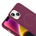 Apple iPhone 13 Uyumlu Kılıf M-safe Şarj Özellikli Zore Meta Kapak - 12