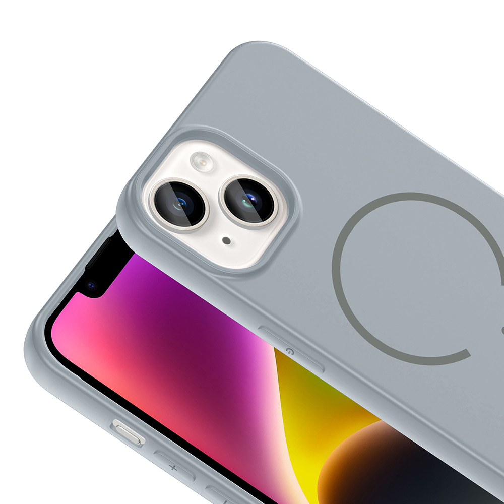 Apple iPhone 13 Uyumlu Kılıf M-safe Şarj Özellikli Zore Meta Kapak - 13