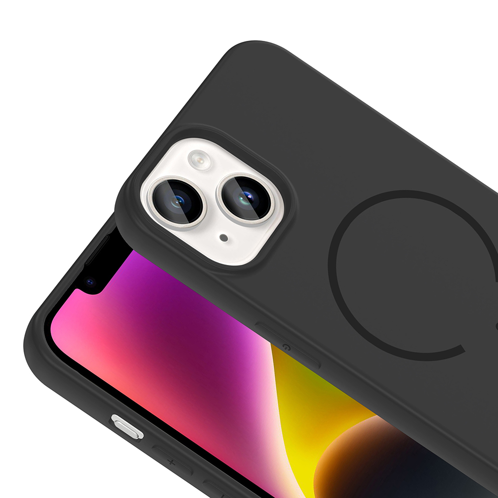 Apple iPhone 13 Uyumlu Kılıf M-safe Şarj Özellikli Zore Meta Kapak - 14