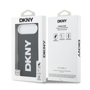 Apple iPhone 17 Air Uyumlu Kılıf DKNY Orjinal Lisanslı M-safe Şarj Özellikli PU Büyük Dikey Logolu Kapak - 7