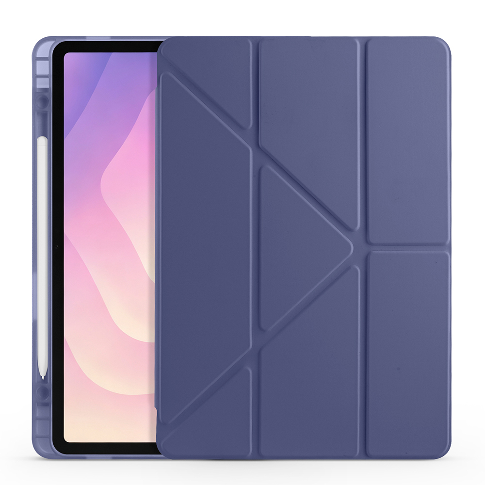 Galaxy Tab S11 Kılıf Zore Tri Folding Kalem Bölmeli Standlı Kılıf - 17
