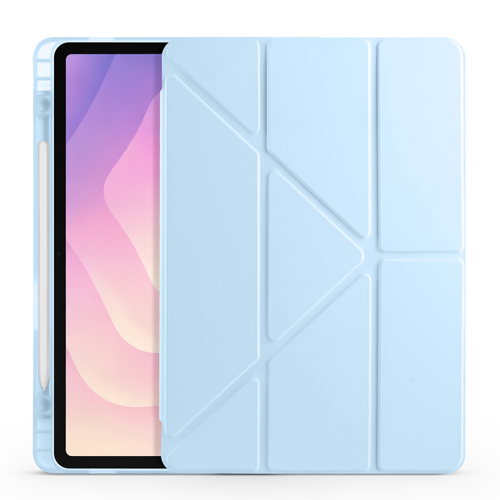 Galaxy Tab S11 Kılıf Zore Tri Folding Kalem Bölmeli Standlı Kılıf - 22