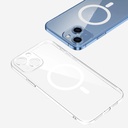 Apple iPhone 14 Uyumlu Kamera Korumalı M-Safe Şarj Özellikli Şeffaf Zore London Sert PC Kapak - 1