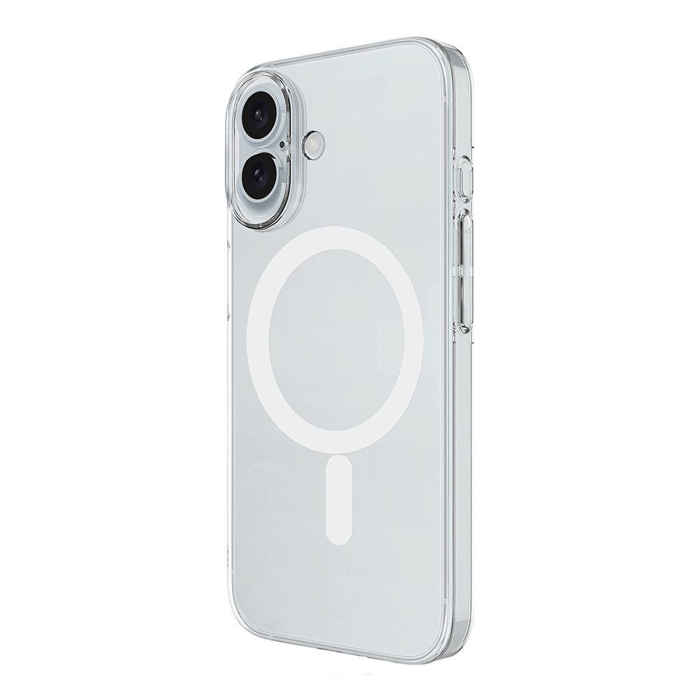Apple iPhone 17 Uyumlu Kamera Korumalı M-Safe Şarj Özellikli Şeffaf Zore London Sert PC Kapak - 2