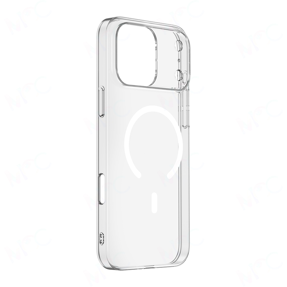 Apple iPhone 17 Pro Max Uyumlu Kamera Korumalı M-Safe Şarj Özellikli Şeffaf Zore London Sert PC Kapak - 2