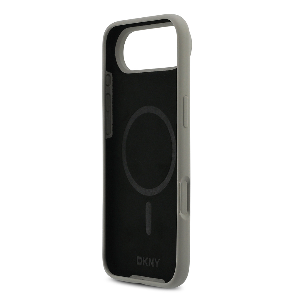 Apple iPhone 17 Air Uyumlu Kılıf DKNY Orjinal Lisanslı M-safe Şarj Özellikli Metal Logolu Silikon Kapak - 13
