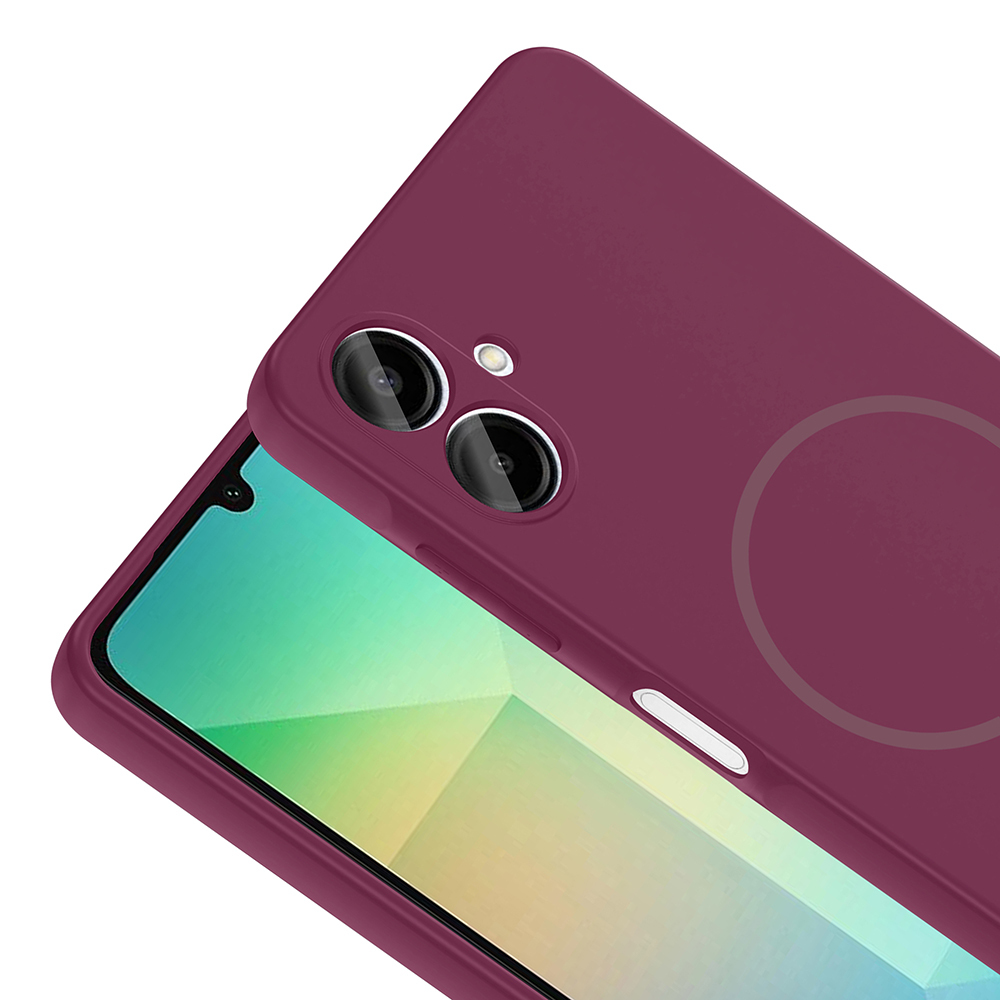 Samsung Galaxy A06 Uyumlu Kılıf M-safe Şarj Özellikli Zore Meta Kapak - 12