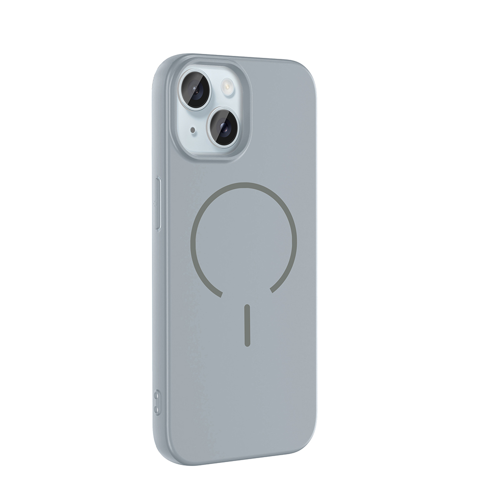 Apple iPhone 15 Uyumlu Kılıf M-safe Şarj Özellikli Zore Meta Kapak - 6