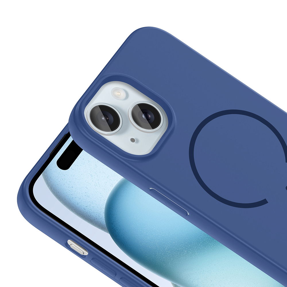 Apple iPhone 15 Uyumlu Kılıf M-safe Şarj Özellikli Zore Meta Kapak - 8