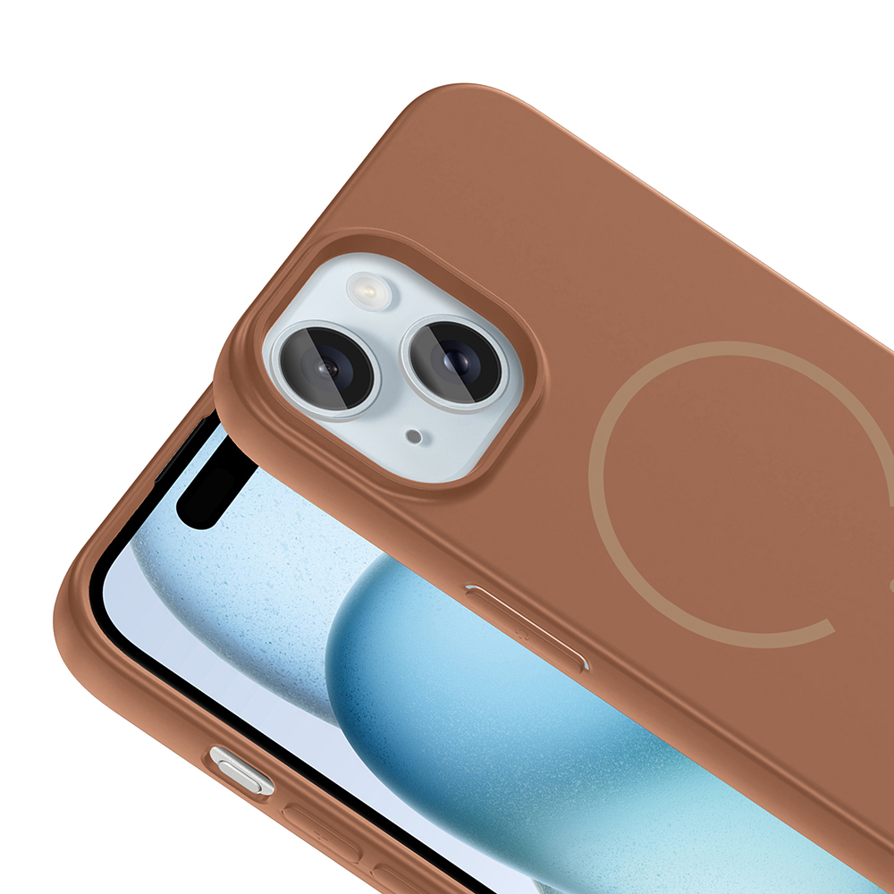 Apple iPhone 15 Uyumlu Kılıf M-safe Şarj Özellikli Zore Meta Kapak - 9