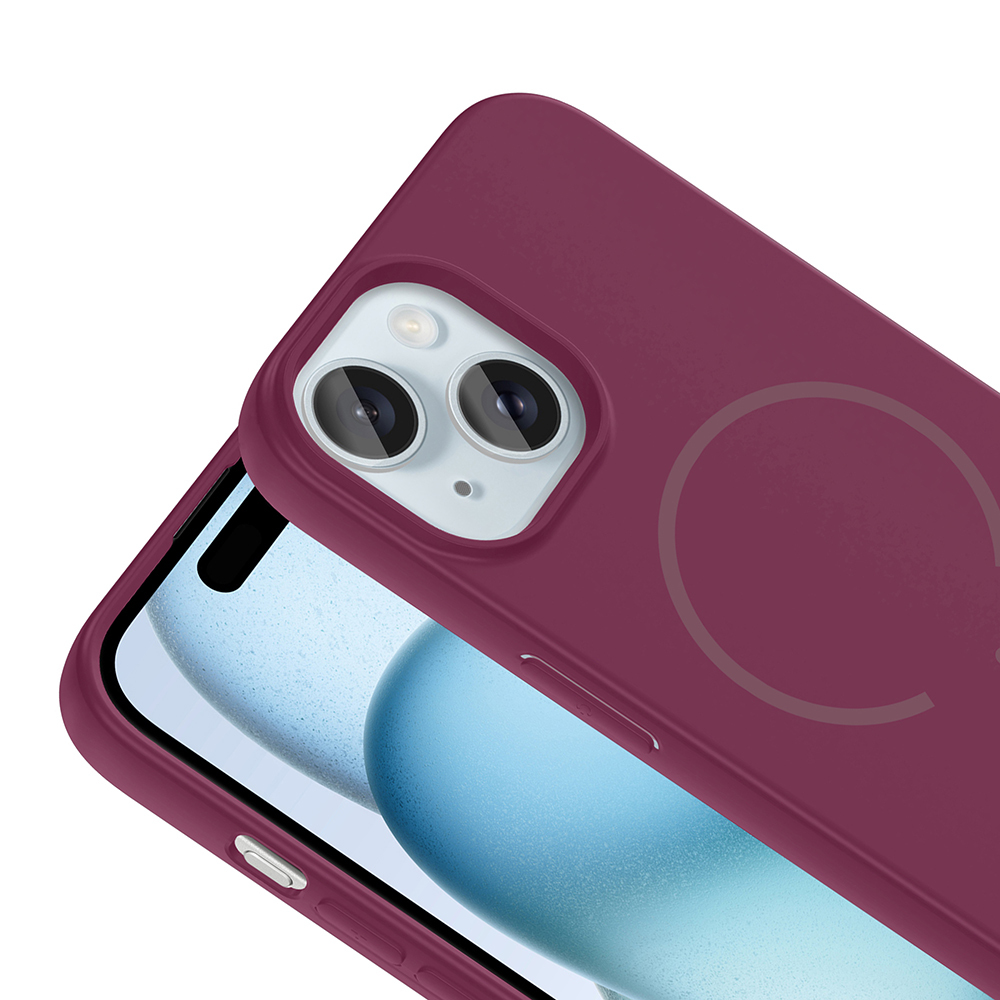 Apple iPhone 15 Uyumlu Kılıf M-safe Şarj Özellikli Zore Meta Kapak - 12