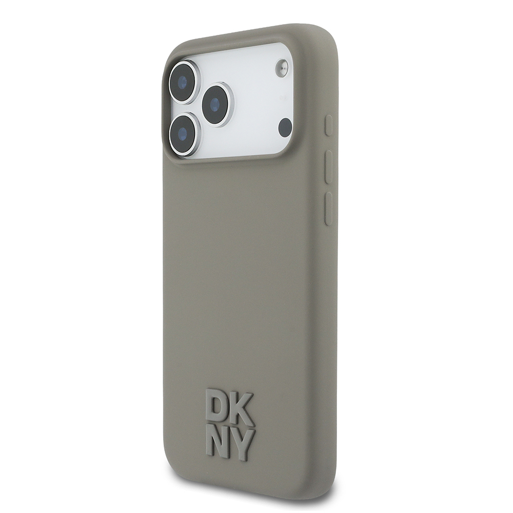 Apple iPhone 17 Pro Max Uyumlu Kılıf DKNY Orjinal Lisanslı M-safe Şarj Özellikli Metal Logolu Silikon Kapak - 1