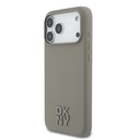 Apple iPhone 17 Pro Max Uyumlu Kılıf DKNY Orjinal Lisanslı M-safe Şarj Özellikli Metal Logolu Silikon Kapak - 1