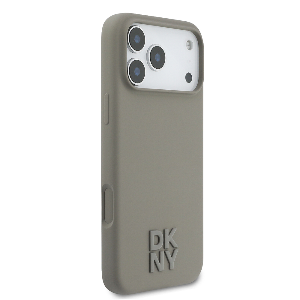 Apple iPhone 17 Pro Max Uyumlu Kılıf DKNY Orjinal Lisanslı M-safe Şarj Özellikli Metal Logolu Silikon Kapak - 3