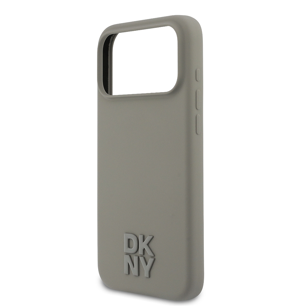 Apple iPhone 17 Pro Max Uyumlu Kılıf DKNY Orjinal Lisanslı M-safe Şarj Özellikli Metal Logolu Silikon Kapak - 5