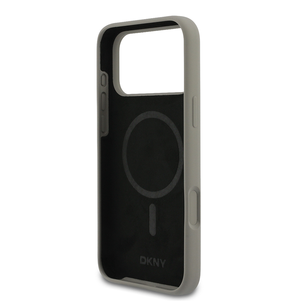Apple iPhone 17 Pro Max Uyumlu Kılıf DKNY Orjinal Lisanslı M-safe Şarj Özellikli Metal Logolu Silikon Kapak - 6
