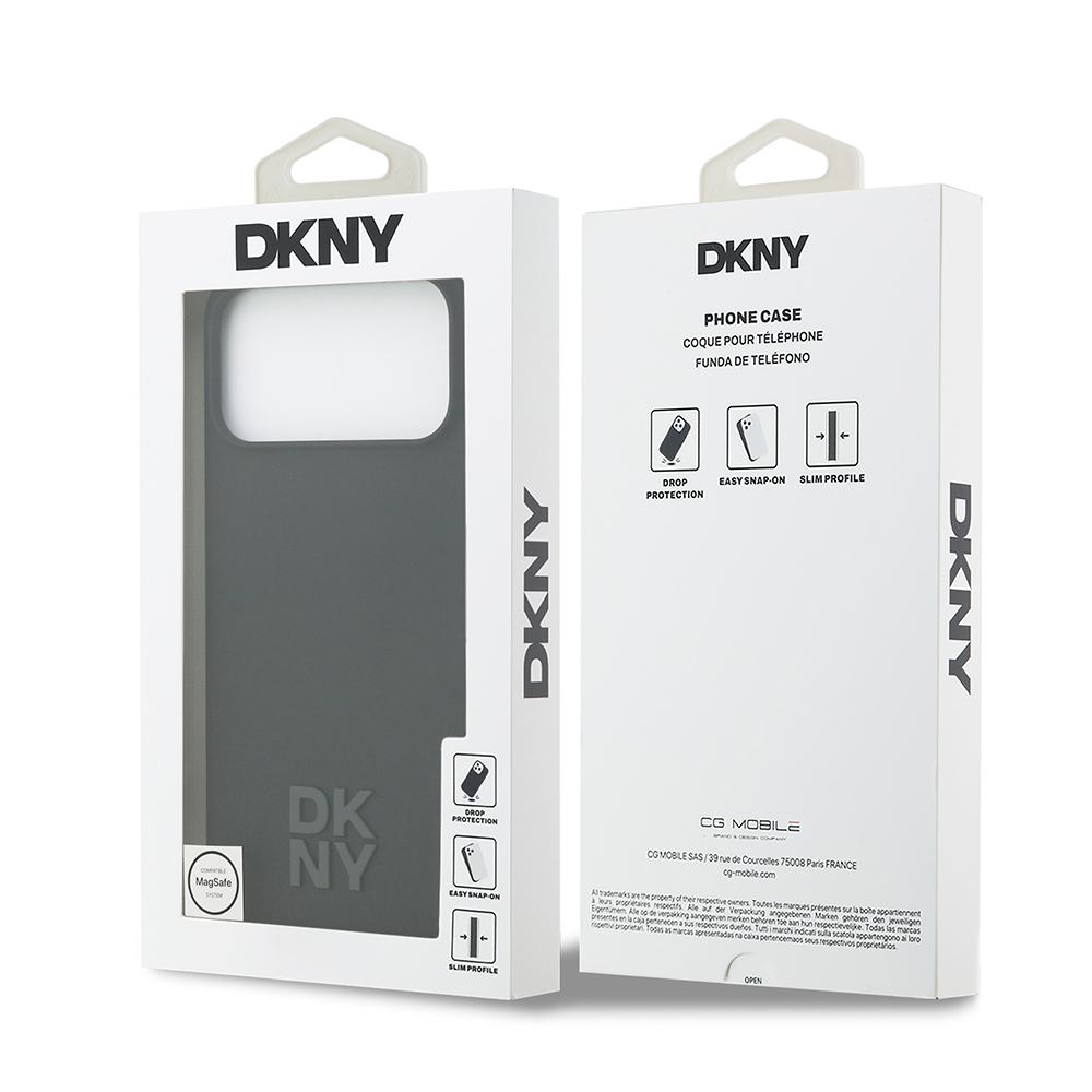 Apple iPhone 17 Pro Max Uyumlu Kılıf DKNY Orjinal Lisanslı M-safe Şarj Özellikli Metal Logolu Silikon Kapak - 14