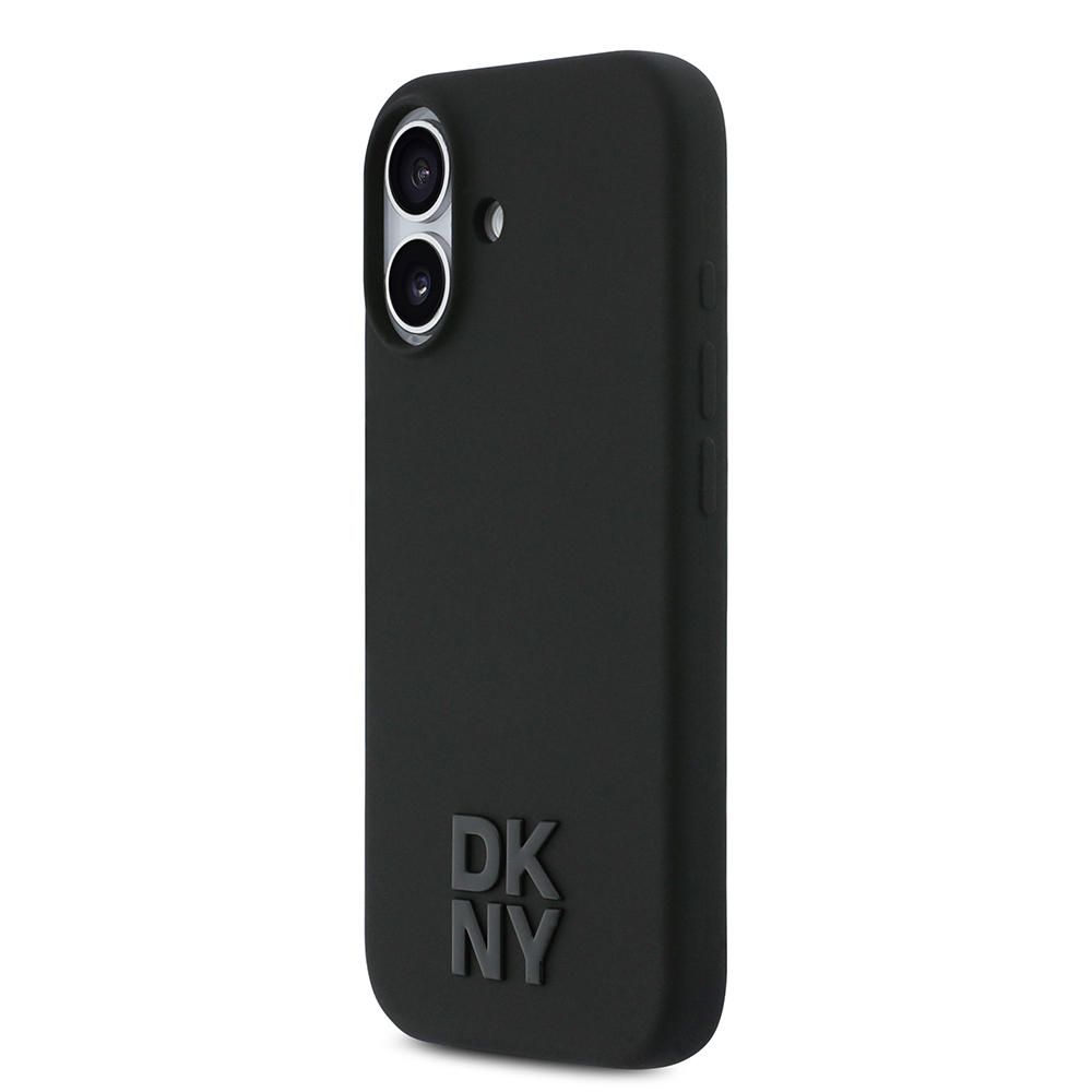 Apple iPhone 17 Uyumlu Kılıf DKNY Orjinal Lisanslı M-safe Şarj Özellikli Metal Logolu Silikon Kapak - 1