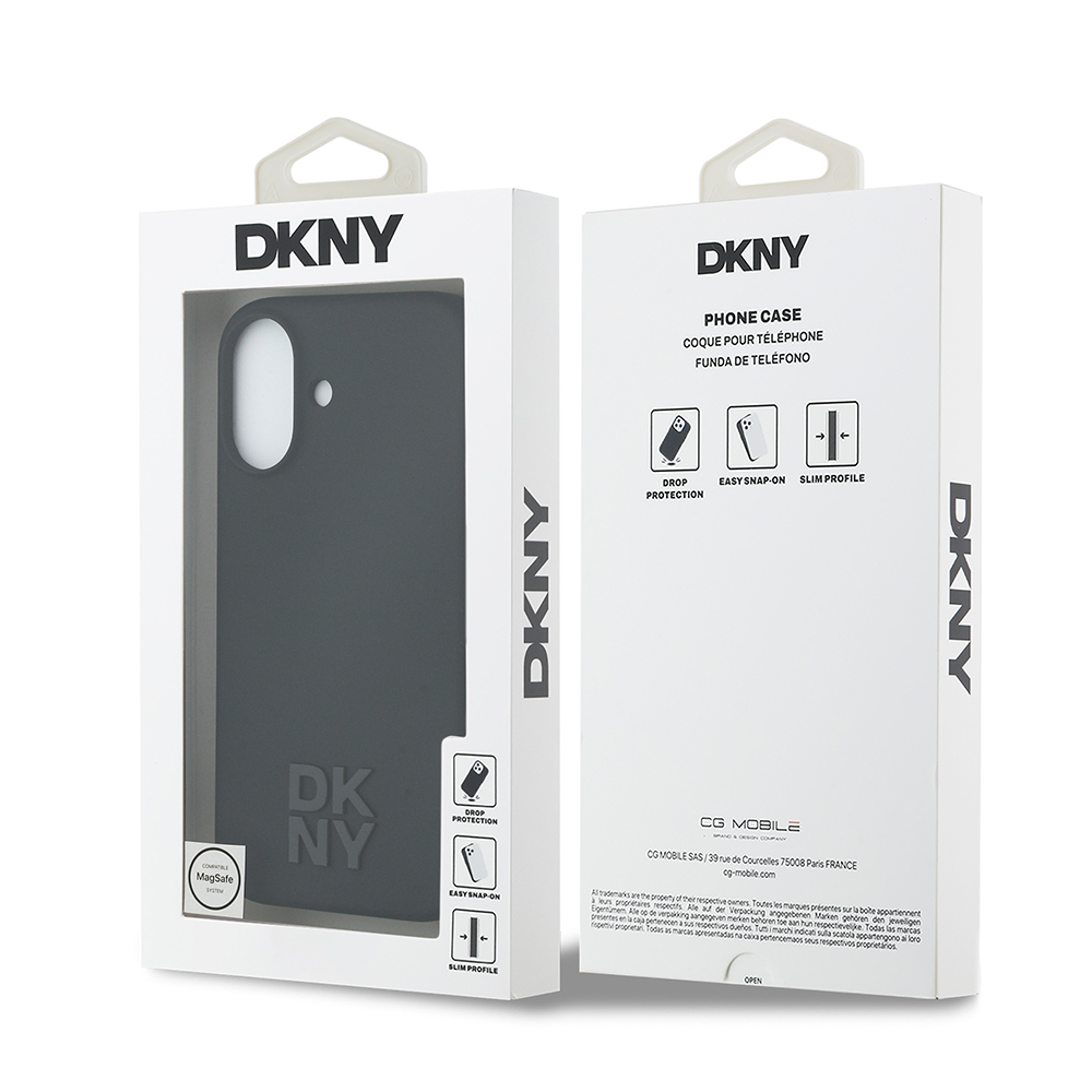 Apple iPhone 17 Uyumlu Kılıf DKNY Orjinal Lisanslı M-safe Şarj Özellikli Metal Logolu Silikon Kapak - 7
