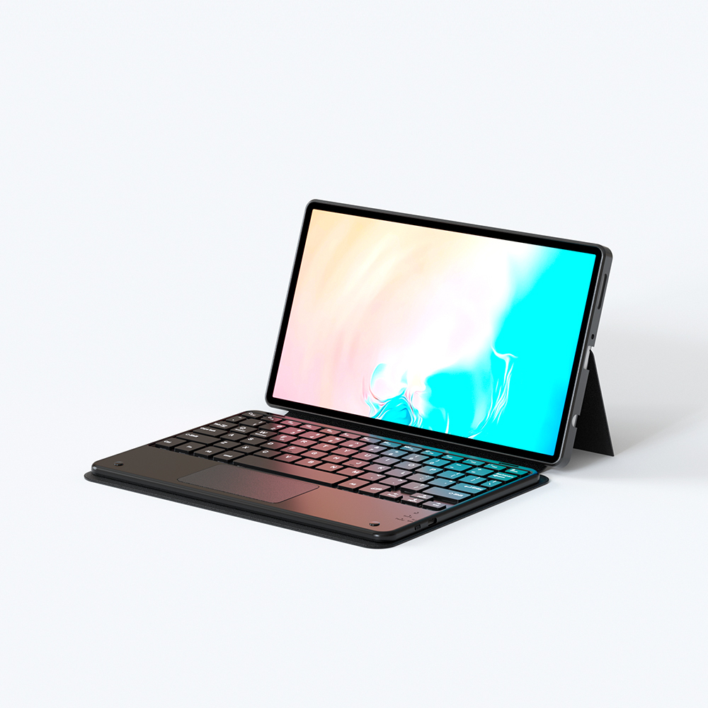 Galaxy Tab S11 Zore Border Keyboard Bluetooh Bağlantılı Standlı Klavyeli Tablet Kılıfı - 3