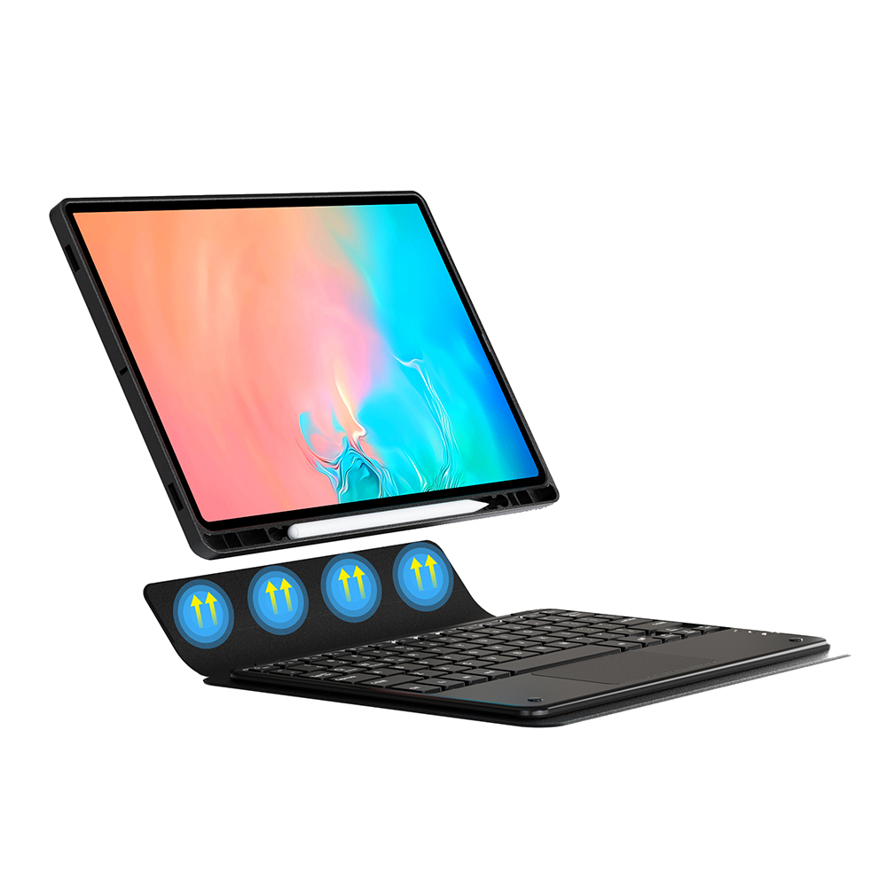 Samsung Galaxy Tab S11 Ultra Uyumlu Zore Border Keyboard Bluetooh Bağlantılı Standlı Klavyeli Tablet Kılıfı - 3