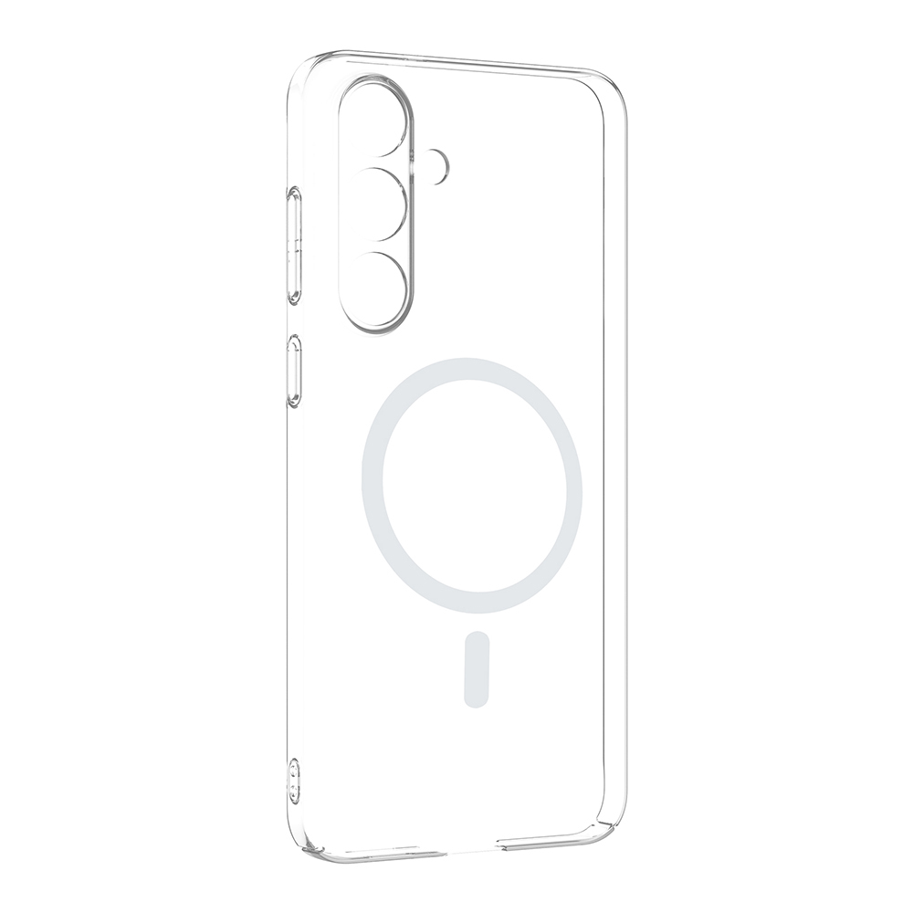 Samsung Galaxy S25 Uyumlu FE Ultra Kamera Korumalı M-Safe Şarj Özellikli Şeffaf Zore London Sert PC Kapak - 1