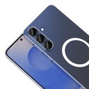 Samsung Galaxy S25 Uyumlu FE Ultra Kamera Korumalı M-Safe Şarj Özellikli Şeffaf Zore London Sert PC Kapak - 2