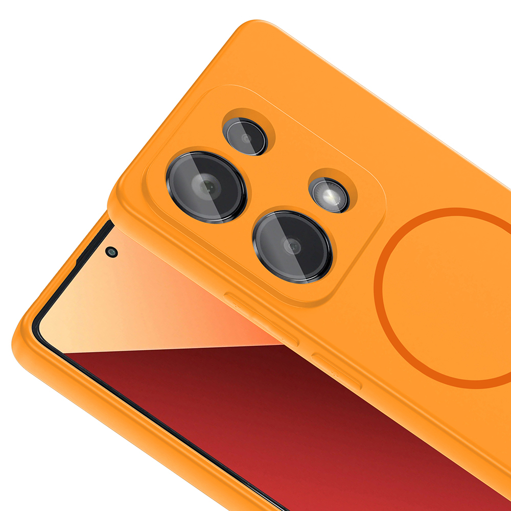 Xiaomi Redmi Note 13 Pro 4G Uyumlu Kılıf M-safe Şarj Özellikli Zore Meta Kapak - 9