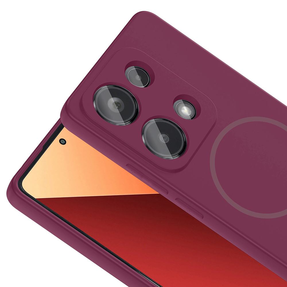 Xiaomi Redmi Note 13 Pro 4G Uyumlu Kılıf M-safe Şarj Özellikli Zore Meta Kapak - 11