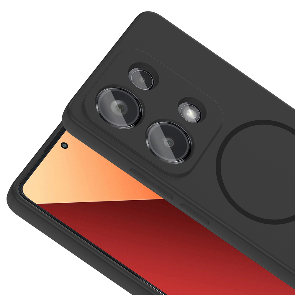 Xiaomi Redmi Note 13 Pro 4G Uyumlu Kılıf M-safe Şarj Özellikli Zore Meta Kapak - 13