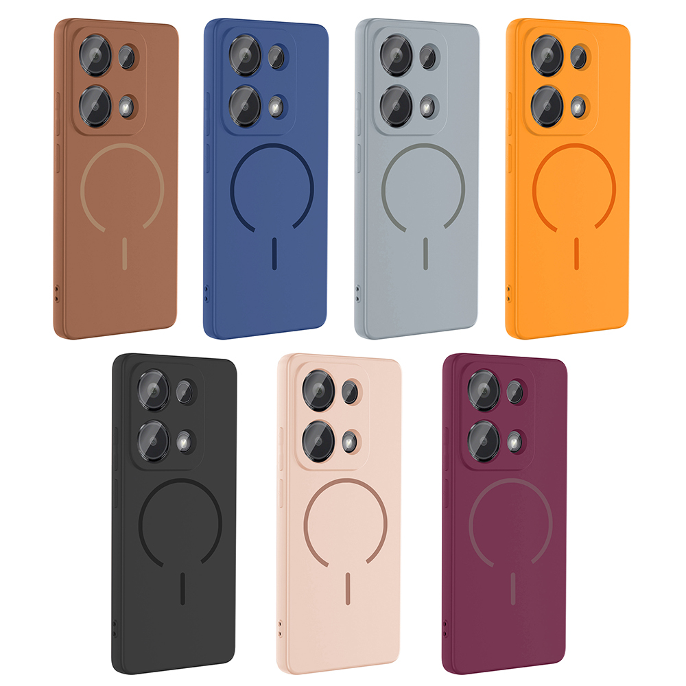 Xiaomi Redmi Note 13 Pro 4G Uyumlu Kılıf M-safe Şarj Özellikli Zore Meta Kapak - 14