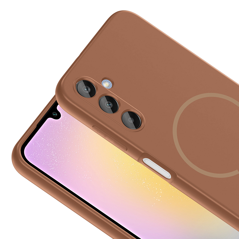 Samsung Galaxy A15 Uyumlu Kılıf M-safe Şarj Özellikli Zore Meta Kapak - 9