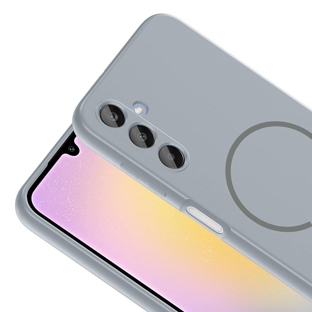 Samsung Galaxy A15 Uyumlu Kılıf M-safe Şarj Özellikli Zore Meta Kapak - 13