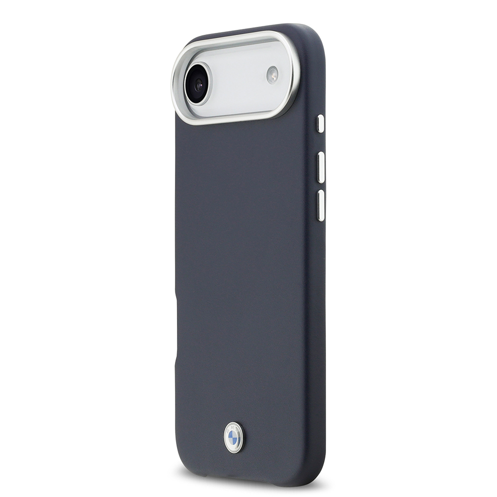 Apple iPhone 17 Air Uyumlu Kılıf BMW Orjinal Lisanslı M-safe Şarj Özellikli Metal Logolu Tam Kaplama Deri Kapak - 1