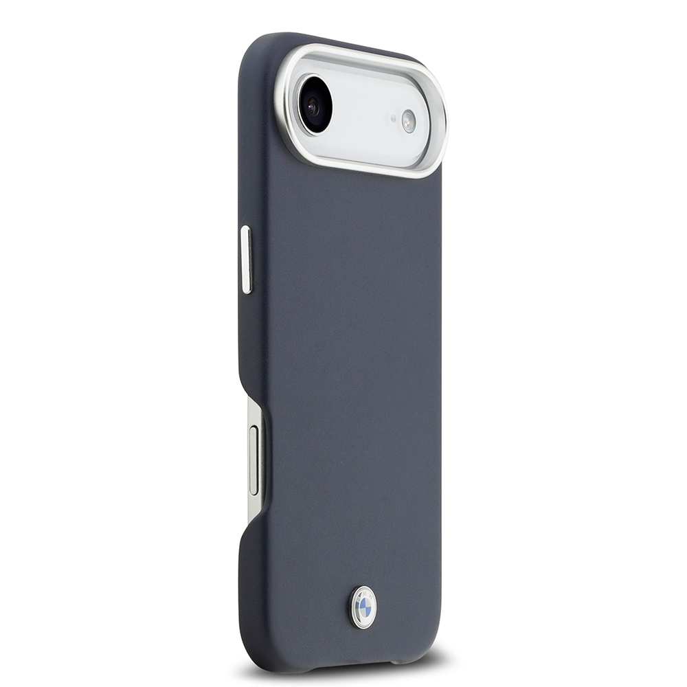 Apple iPhone 17 Air Uyumlu Kılıf BMW Orjinal Lisanslı M-safe Şarj Özellikli Metal Logolu Tam Kaplama Deri Kapak - 3