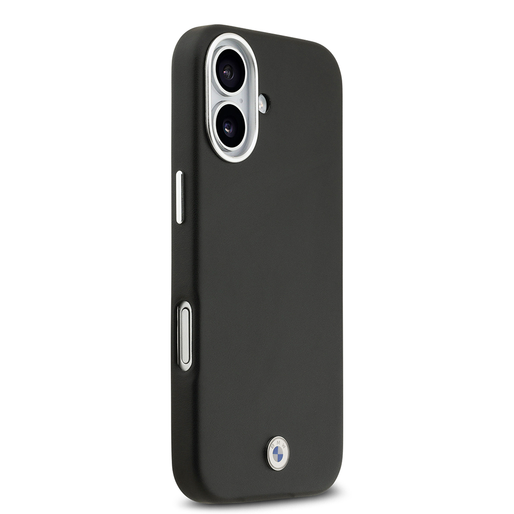 Apple iPhone 17 Uyumlu Kılıf BMW Orjinal Lisanslı M-safe Şarj Özellikli Metal Logolu Tam Kaplama Deri Kapak - 3