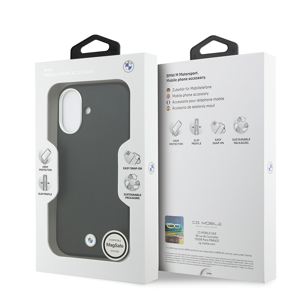 Apple iPhone 17 Uyumlu Kılıf BMW Orjinal Lisanslı M-safe Şarj Özellikli Metal Logolu Tam Kaplama Deri Kapak - 7
