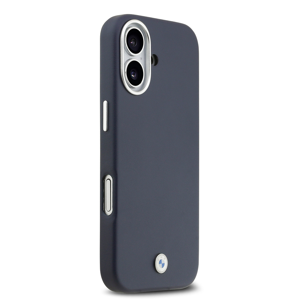Apple iPhone 17 Uyumlu Kılıf BMW Orjinal Lisanslı M-safe Şarj Özellikli Metal Logolu Tam Kaplama Deri Kapak - 10