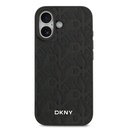 Apple iPhone 17 Uyumlu Kılıf DKNY Orjinal Lisanslı M-safe Şarj Özellikli 3D Yazılı Grid Pattern Kapak - 2