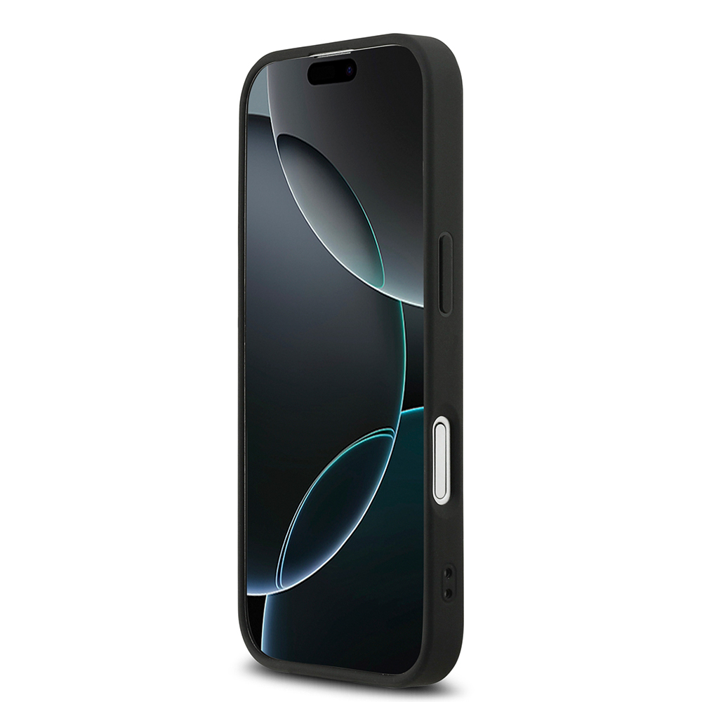 Apple iPhone 17 Uyumlu Kılıf DKNY Orjinal Lisanslı M-safe Şarj Özellikli 3D Yazılı Grid Pattern Kapak - 4