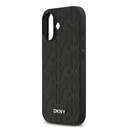 Apple iPhone 17 Uyumlu Kılıf DKNY Orjinal Lisanslı M-safe Şarj Özellikli 3D Yazılı Grid Pattern Kapak - 5