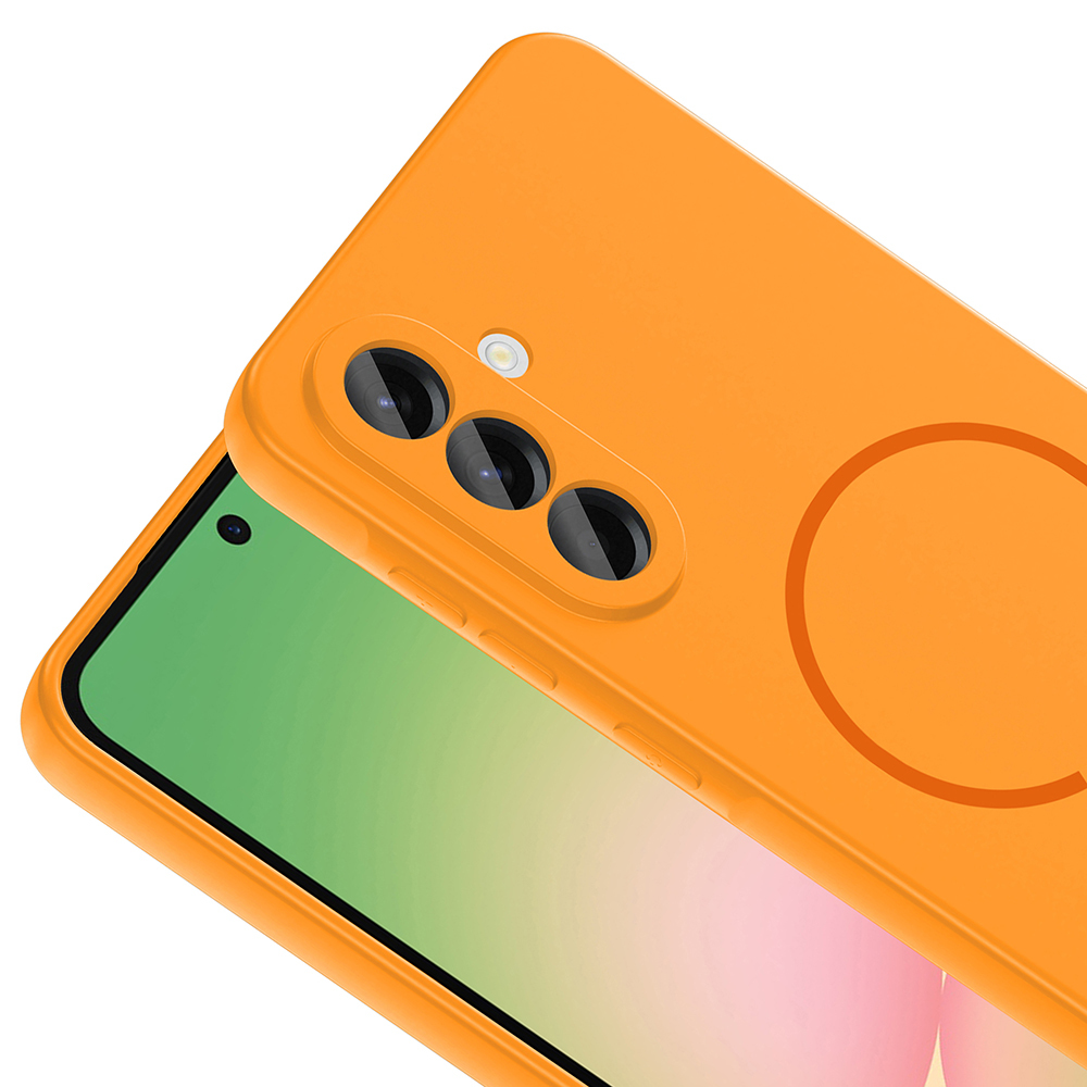 Samsung Galaxy A26 Uyumlu Kılıf M-safe Şarj Özellikli Zore Meta Kapak - 9